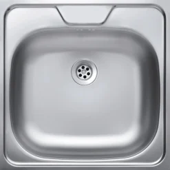 Lavello da incasso 48x48 cm inox