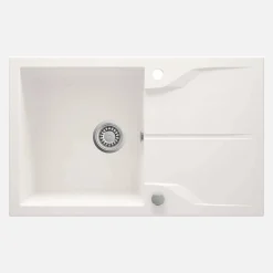 Lavello granito 1 vasca gocciolatoio Idrostile 490x194 mm grigio