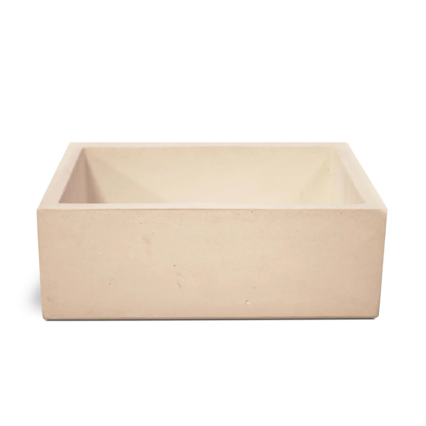 Lavello da esterno Madrid in cemento 35x45x16 cm rosa