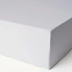 Lenzuola sotto con angoli tinta unita 90x200 cm bianco