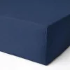 Lenzuola sotto con angoli tinta unita 90x200 cm blu
