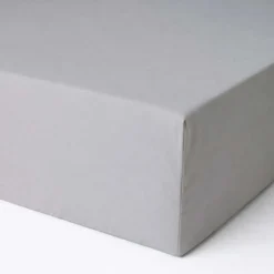 Lenzuola sotto con angoli tinta unita 90x200 cm grigio