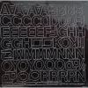 Letterfix alfabeto e numeri adesivi nero 18 mm