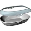 Lettiera gatti aperta con sacco para schizzi Sabbia 60x40x18 cm