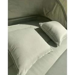 Lettino doppio Sunlounge Agapanthus in alluminio tortora 2 posti