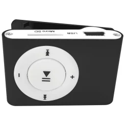 Lettore MP3 con auricolari a filo Nero