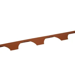 Listello in plastica riciclata per tegola etrusca col terracotta