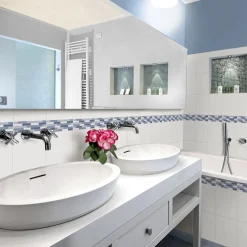 Listello Legni di rivestimento per bagno blu 6 cm x 20 cm
