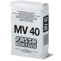 Malta per muratura faccia a vista MV 40 25 kg grigio