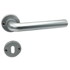 Maniglia con rosette modello simply argento