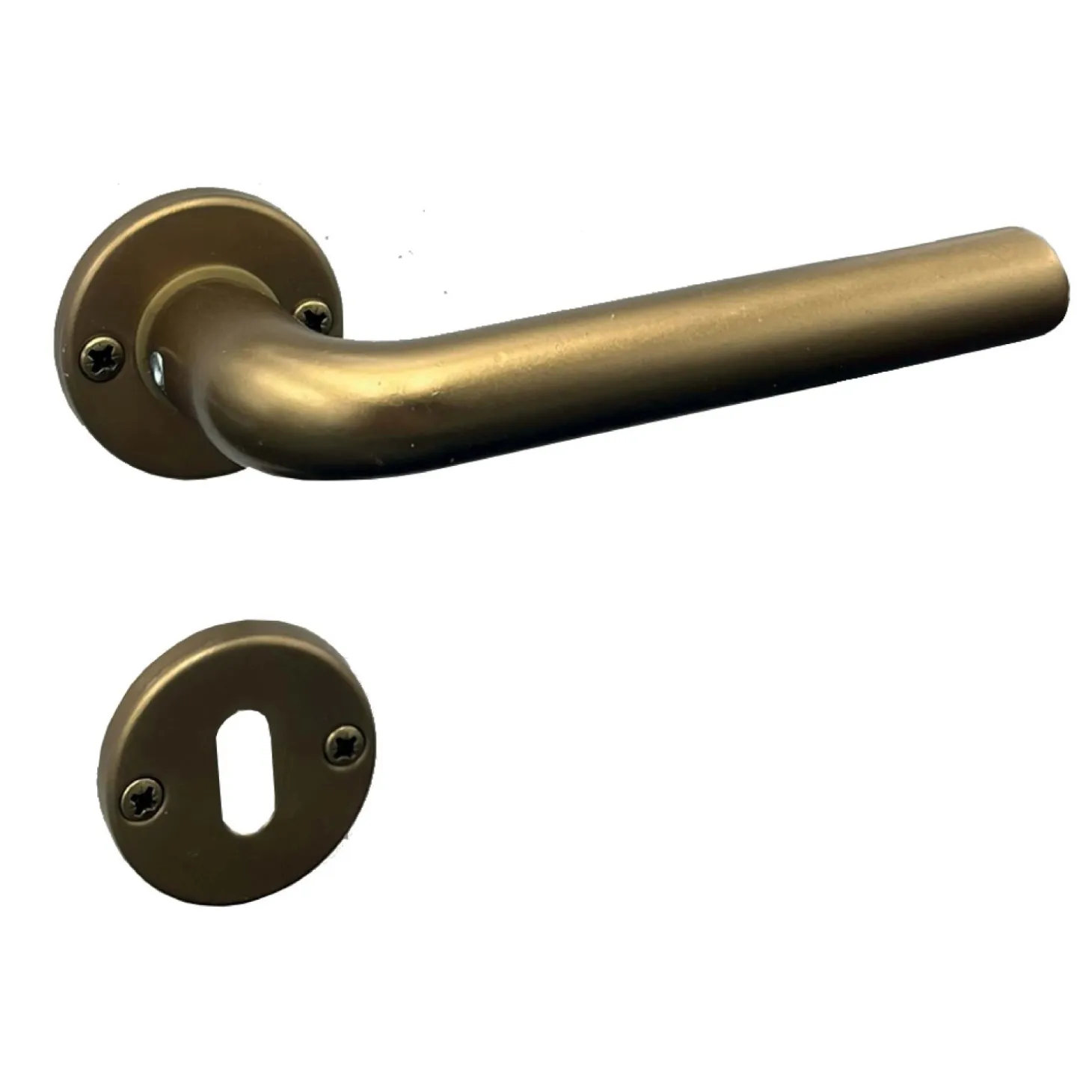 Maniglia con rosette modello simply bronzata