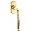 Maniglia per finestra Martellina DK modello dieci ottone lucido