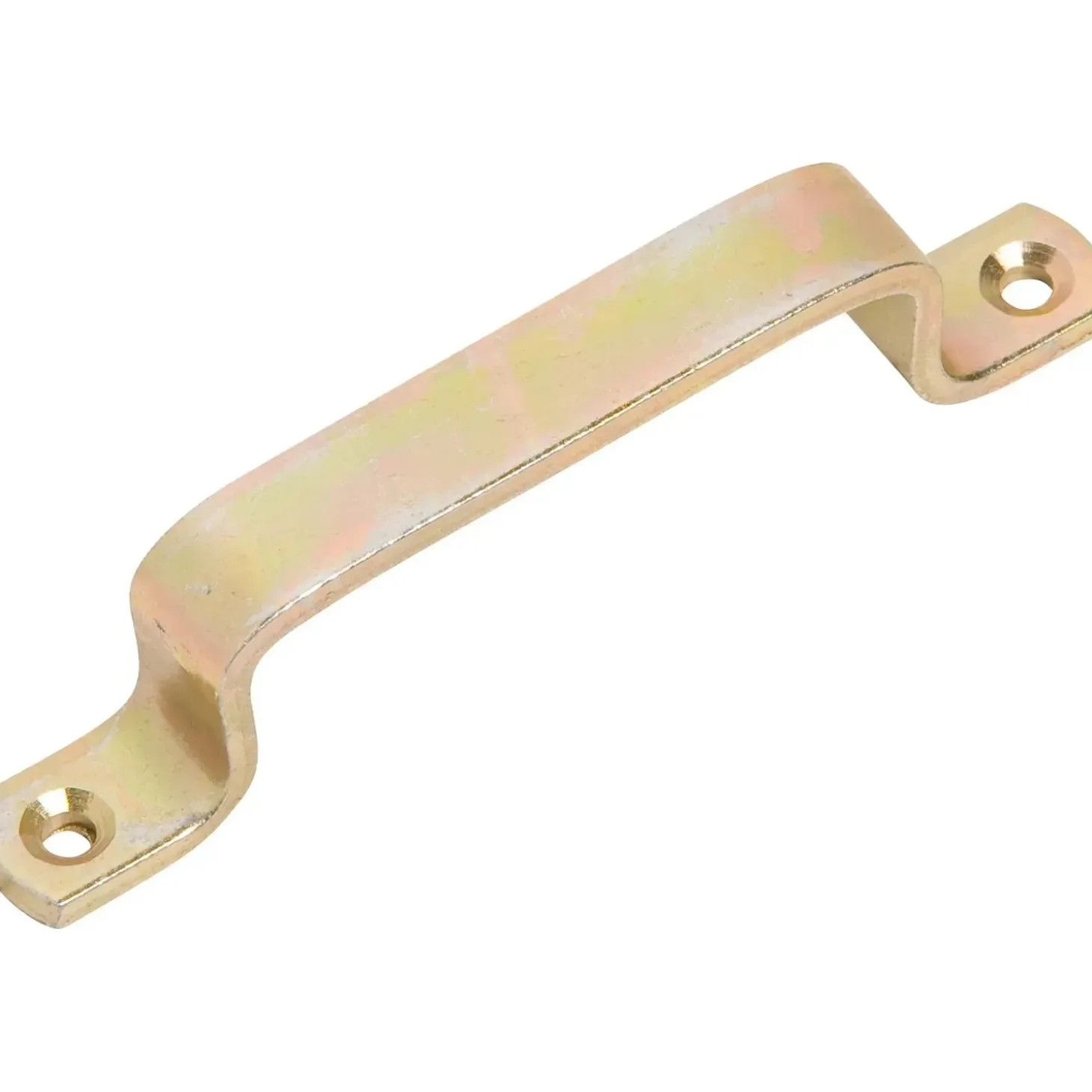 Maniglia porta acciaio zincato 110x13,5 mm giallo