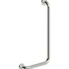 Maniglione bagno angolare destro Idrostile kit montaggio 371x671 mm acciaio