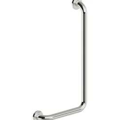 Maniglione bagno angolare destro Idrostile kit montaggio 371x671 mm acciaio