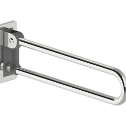 Maniglione bagno pieghevole Idrostile kit montaggio 70 cm acciaio lucido