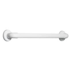 Maniglione lineare rigato in PVC medicale 30 cm bianco