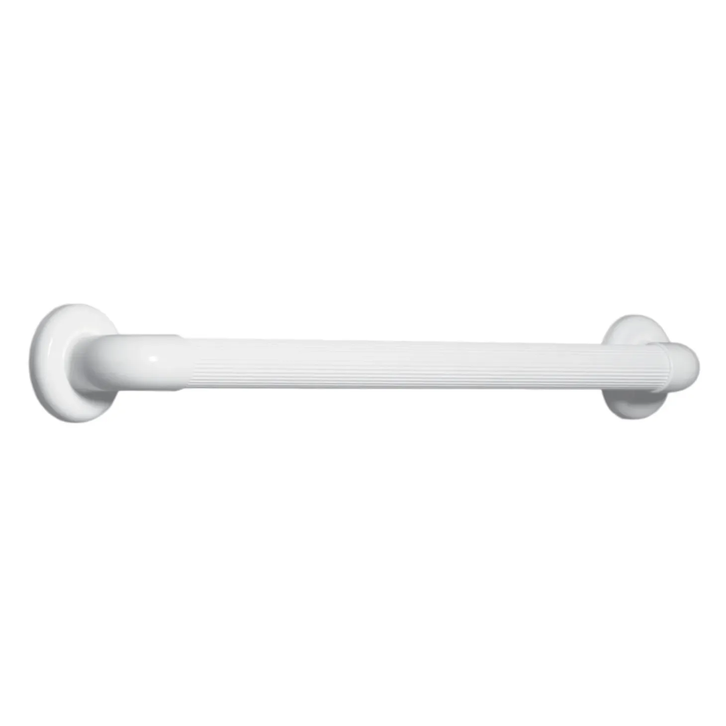 Maniglione lineare rigato in PVC medicale 30 cm bianco