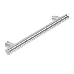 Maniglione lineare senza curve Ada in acciaio satinato 610 mm