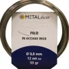 Matassina filo in acciaio inox Ø 0,8 mm x 12 mt 50 gr.