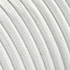3 m cavo tessile rotondo 2 x 0,75 mm² bianco