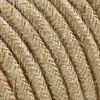 3 m cavo tessile rotondo 2 x 0,75 mm² juta