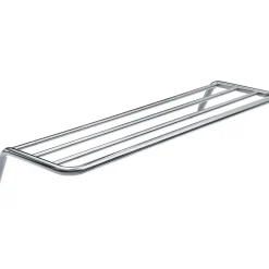 Mensola bagno a coste Idrostile 616x89 mm cromo