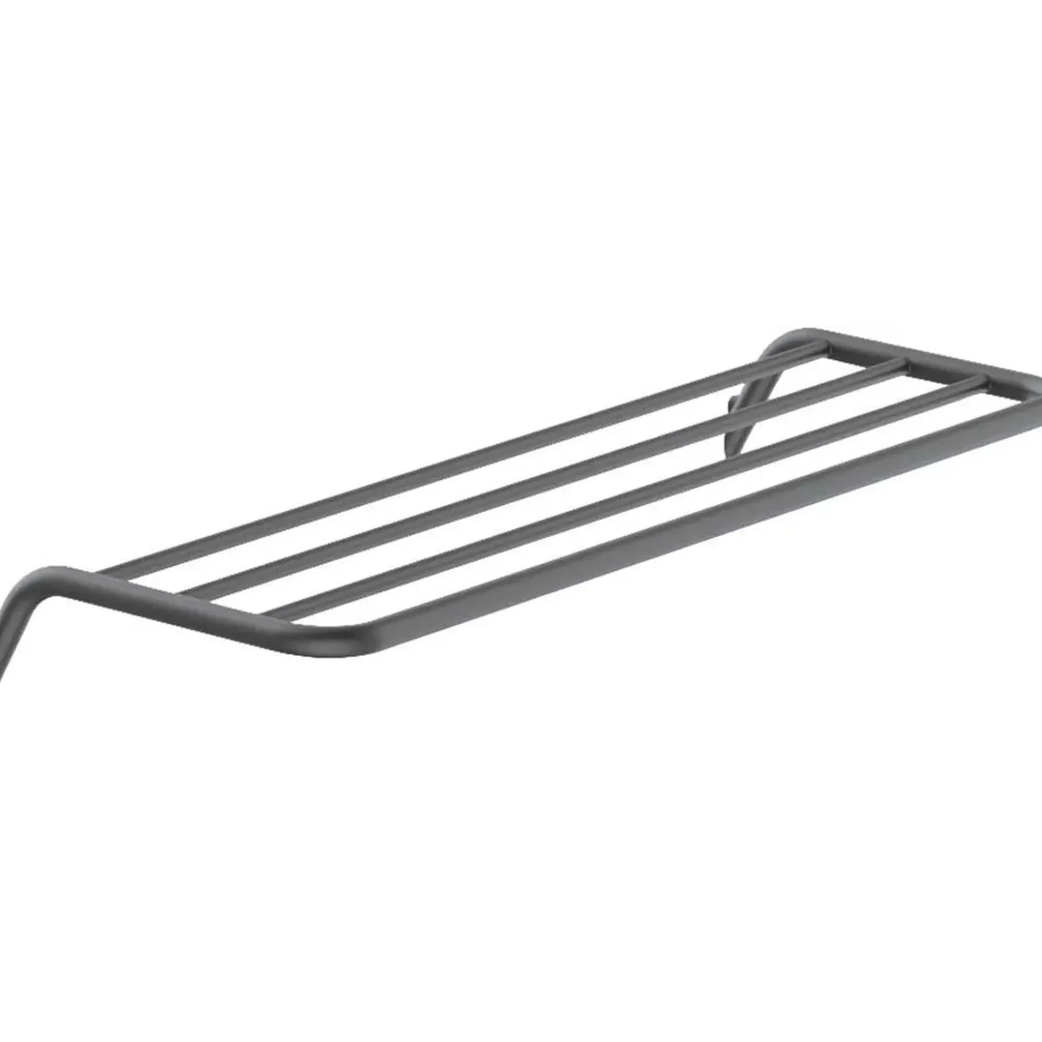 Mensola bagno a coste Idrostile 616x89 mm titanio