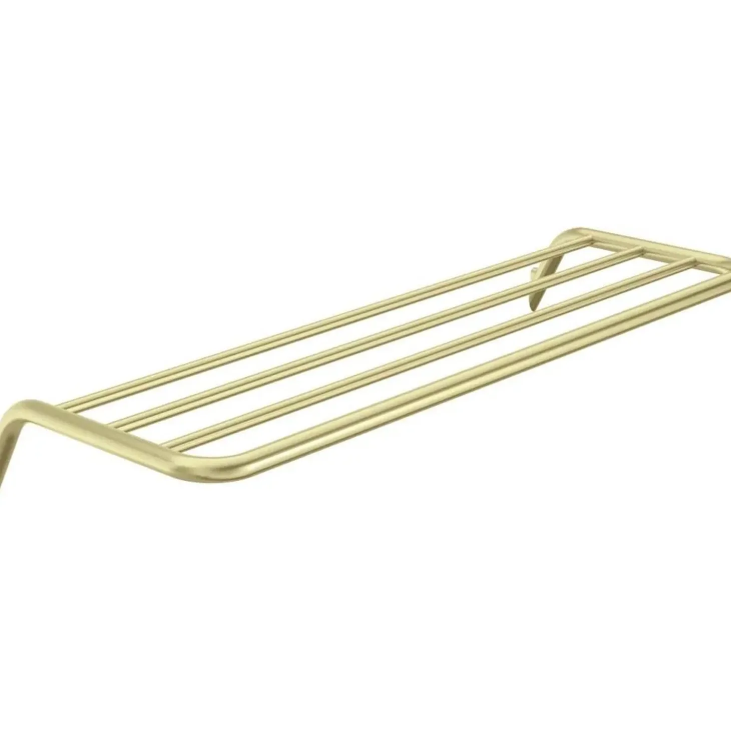 Mensola bagno a coste Idrostile 616x89 mm oro spazzolato