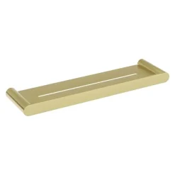 Mensola bagno a parete Idrostile 431x28 mm oro spazzolato