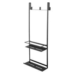 Mensola doccia Idrostile con ganci 300x760 mm nero