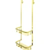 Mensola doccia Idrostile con ganci 276x762 mm oro