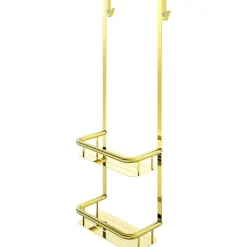 Mensola doccia Idrostile con ganci 276x762 mm oro
