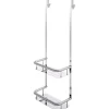 Mensola doccia Idrostile con ganci 276x762 mm cromo