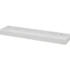 Mensola in legno contenitore 40x600x150 mm bianco