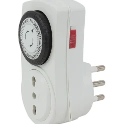 Mini programmatore ciclo giornaliero Smart Home spina 16 A presa biv 10/16 A