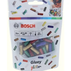 Mini stick colla Gluey Bosch mix colori glitterati 70 pz