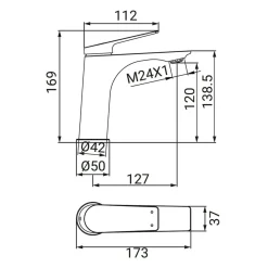 Miscelatore lavabo Dynamic cromo