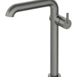 Miscelatore lavabo Limonar alto con bocca rettangolare titanio