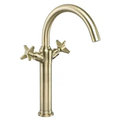 Miscelatore lavabo Madruga alto in ottone H80 L270 P400 mm