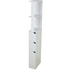 Mobile bagno a colonna in pannello truciolare 2 cassetti 15x3x136 cm