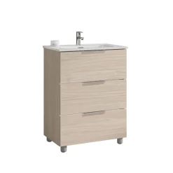 Mobile bagno base lavabo a terra Chloe 59,5x79x45,5 cm olmo rousseau