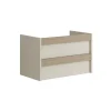 Mobile bagno base lavabo Riviera 79,5x50x45,5 cm sabbia opaco laccato