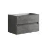 Mobile bagno base lavabo sospeso Boka 80x50x45 cm cemento