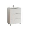 Mobile bagno base lavabo a terra Chloe 59,5x79x45,5 cm bianco frassino