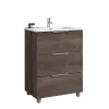 Mobile bagno base lavabo a terra Chloe 59,5x79x45,5 cm rovere scuro