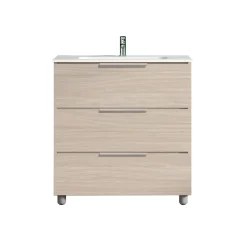 Mobile bagno base lavabo a terra Chloe 79x79x45,5 cm olmo rousseau