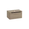 Mobile bagno base lavabo sospeso 1 cassetto Integra Round 100 cm golden oak