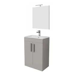 Mobile bagno base lavabo a terra Minitower 66x87x38 cm grigio