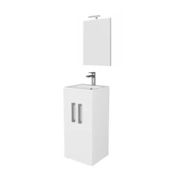 Mobile bagno base lavabo a terra Minitower 45x87x38 cm bianco